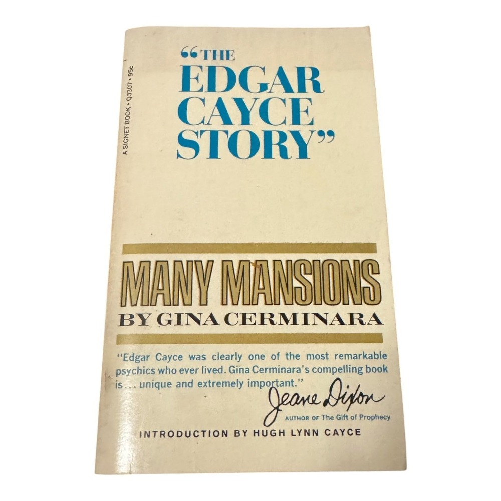 Many Mansions by Gina Cerminara - The Edgar Cayce Story Signet Book 1967